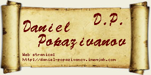Daniel Popaživanov vizit kartica